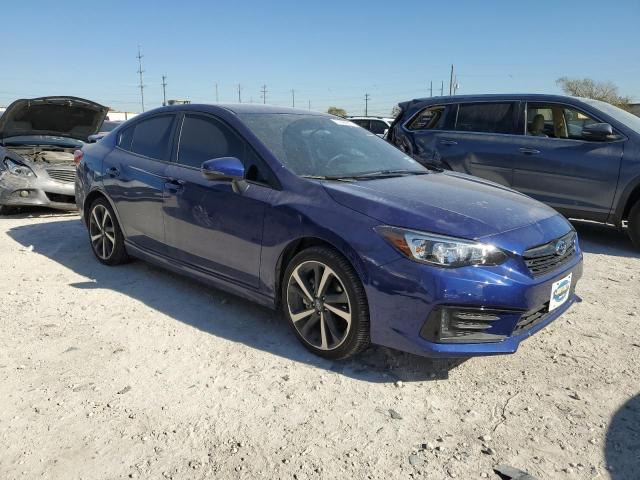 4S3GKAL65P3602867 - 2023 SUBARU IMPREZA SPORT BLUE photo 4