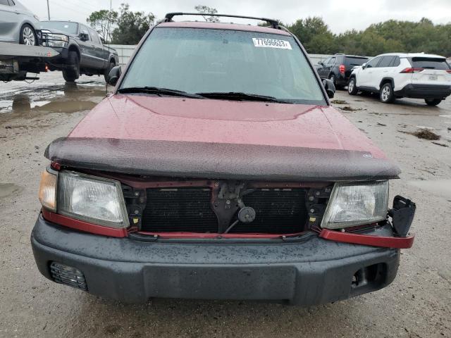 JF1SF6354XH747748 - 1999 SUBARU FORESTER L RED photo 5