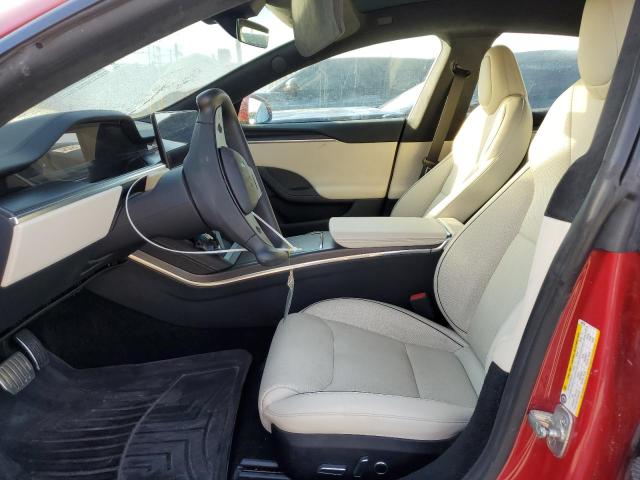 5YJSA1E66MF450798 - 2021 TESLA MODEL S RED photo 7