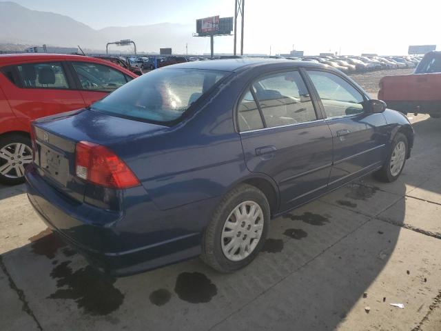 JHMES16544S001492 - 2004 HONDA CIVIC LX BLUE photo 3