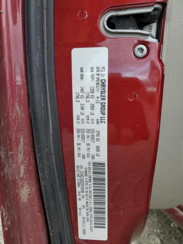 2C4RC1BG5DR743490 - 2013 CHRYSLER TOWN & COU TOURING RED photo 12