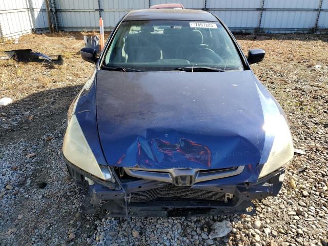 1HGCM55344A144914 - 2004 HONDA ACCORD LX BLUE photo 5