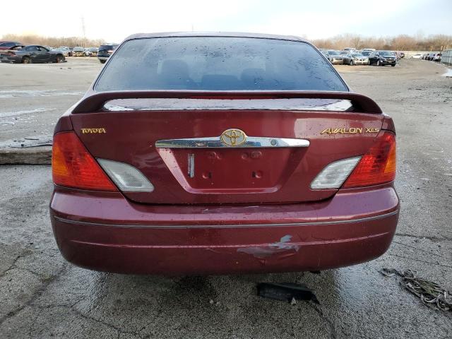 4T1BF28B32U207613 - 2002 TOYOTA AVALON XL RED photo 6