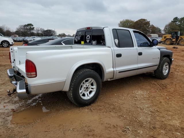 1B7HL48N62S694671 - 2002 DODGE DAKOTA QUAD SLT SILVER photo 3