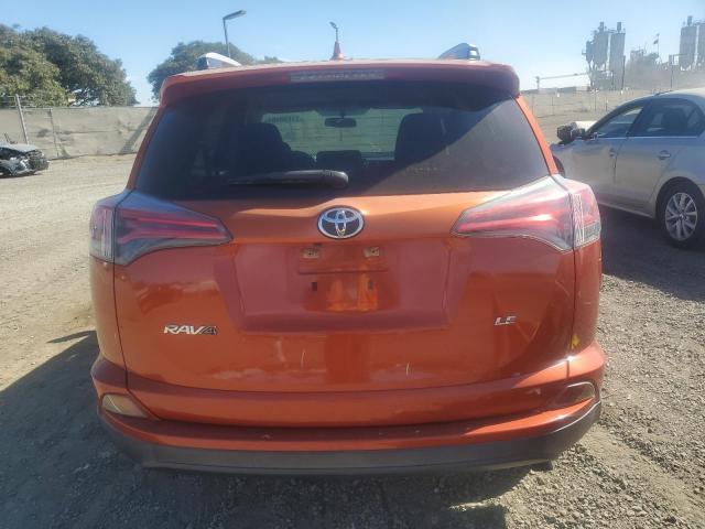 JTMZFREV4GJ076291 - 2016 TOYOTA RAV4 LE ORANGE photo 6