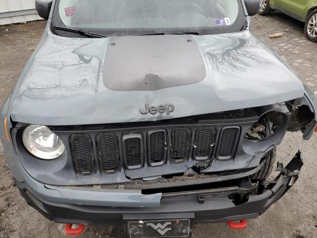 ZACCJBCT1FPB37818 - 2015 JEEP RENEGADE TRAILHAWK GRAY photo 12