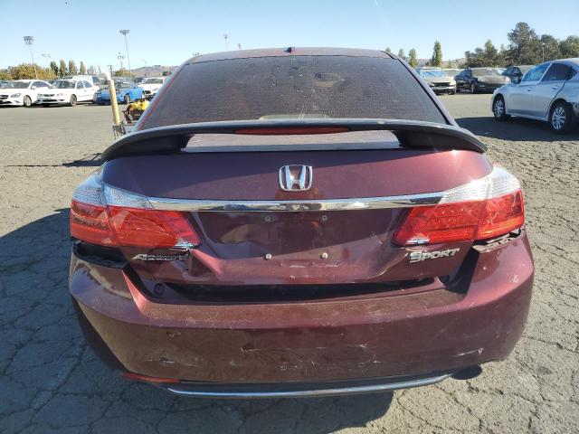 1HGCR2F89DA054927 - 2013 HONDA ACCORD EXL BURGUNDY photo 6