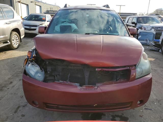 5N1BV28U25N118800 - 2005 NISSAN QUEST S ORANGE photo 5