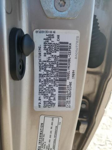 4T1BF30K62U004376 - 2002 TOYOTA CAMRY LE TAN photo 12