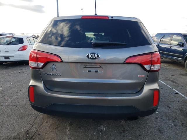 5XYKT3A66EG475321 - 2014 KIA SORENTO LX GRAY photo 6