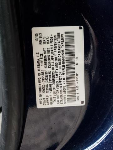 5FNRL38426B032286 - 2006 HONDA ODYSSEY EX BLUE photo 13