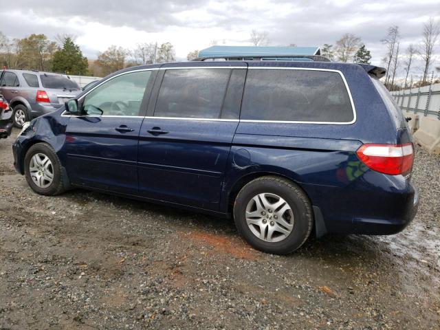 5FNRL38426B032286 - 2006 HONDA ODYSSEY EX BLUE photo 2