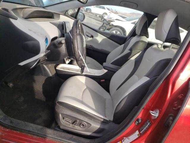 JTDKARFP4H3017019 - 2017 TOYOTA PRIUS PRIM RED photo 7