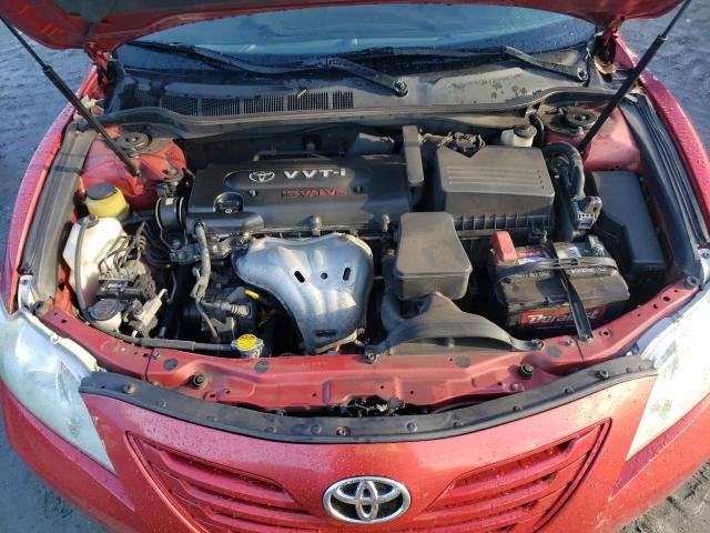 4T1BE46K87U160782 - 2007 TOYOTA CAMRY CE RED photo 11