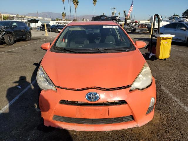 JTDKDTB34C1008235 - 2012 TOYOTA PRIUS C ORANGE photo 5