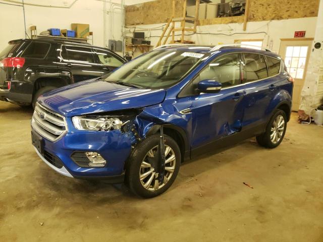 1FMCU9J94HUA60320 - 2017 FORD ESCAPE TITANIUM BLUE photo 1