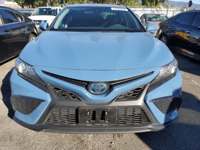 4T1G31AK9PU056481 - 2023 TOYOTA CAMRY SE NIGHT SHADE BLUE photo 5