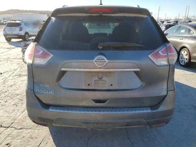 KNMAT2MTXGP728728 - 2016 NISSAN ROGUE S GRAY photo 6