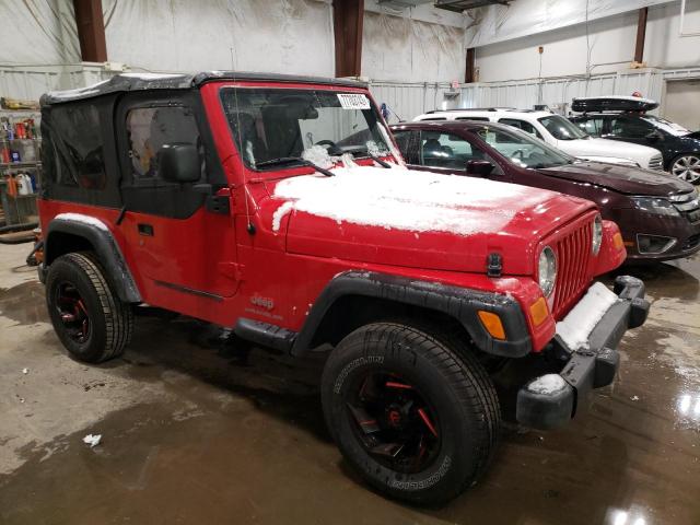 1J4FA29175P347641 - 2005 JEEP WRANGLER / SE RED photo 4