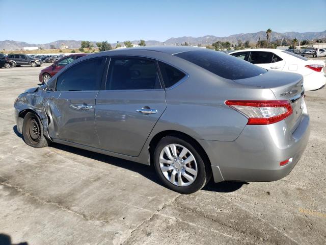 3N1AB7AP7EL608081 - 2014 NISSAN SENTRA S SILVER photo 2