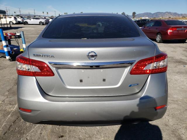 3N1AB7AP7EL608081 - 2014 NISSAN SENTRA S SILVER photo 6