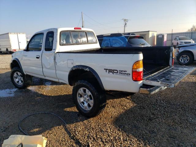 4TAWN72N3YZ589321 - 2000 TOYOTA TACOMA XTRACAB WHITE photo 2