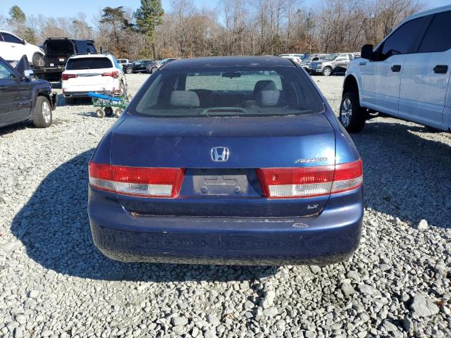 1HGCM55364A012771 - 2004 HONDA ACCORD LX BLUE photo 6