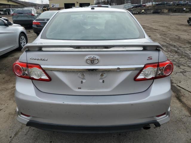 2T1BU4EE0CC770167 - 2012 TOYOTA COROLLA BASE SILVER photo 6