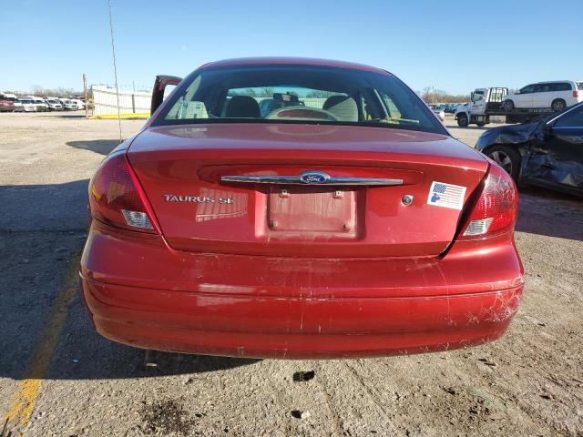 1FAFP53U5YG271923 - 2000 FORD TAURUS SE RED photo 6