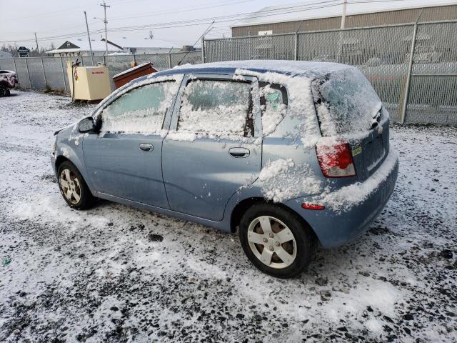 KL1TD65677B716272 - 2007 CHEVROLET AVEO BASE BLUE photo 2