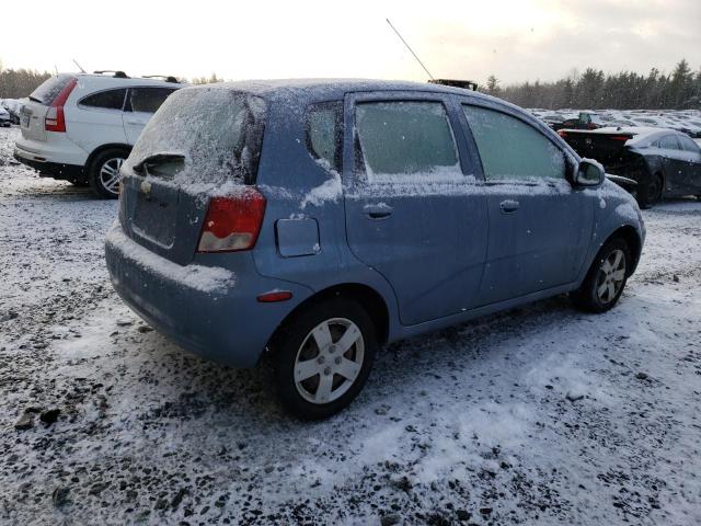 KL1TD65677B716272 - 2007 CHEVROLET AVEO BASE BLUE photo 3