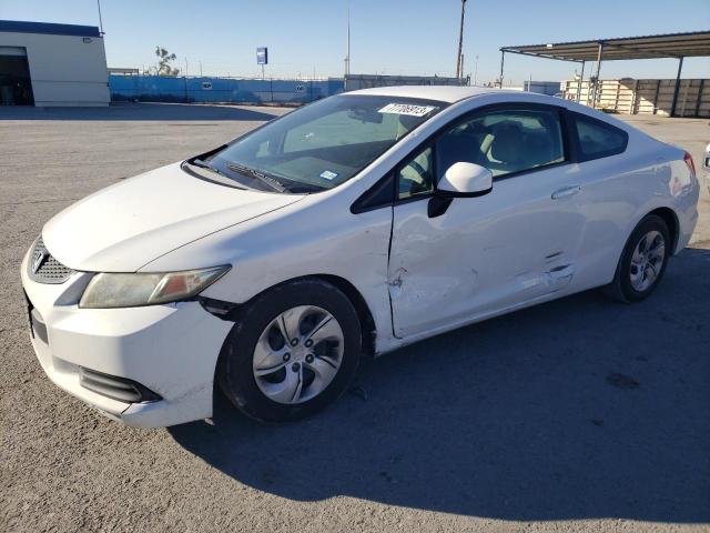 2HGFG3B55DH512775 - 2013 HONDA CIVIC LX WHITE photo 1