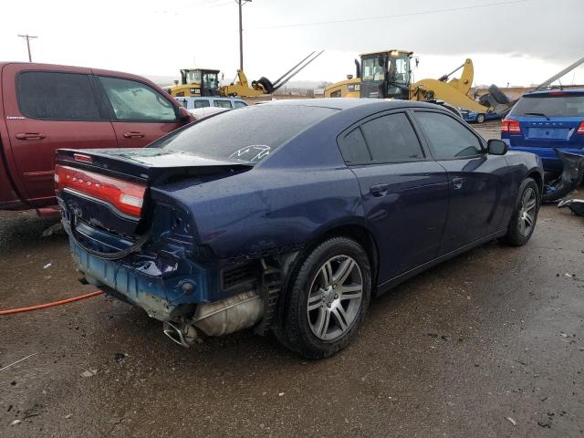 2C3CDXBGXEH324763 - 2014 DODGE CHARGER SE BLUE photo 3