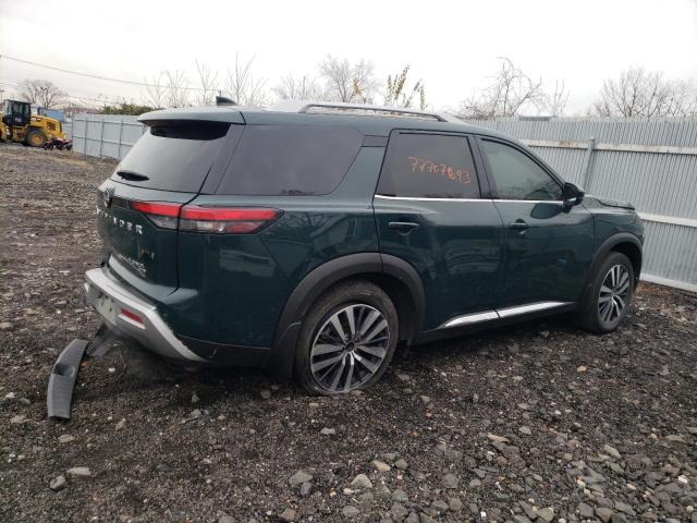 5N1DR3DKXNC212815 - 2022 NISSAN PATHFINDER PLATINUM GREEN photo 3