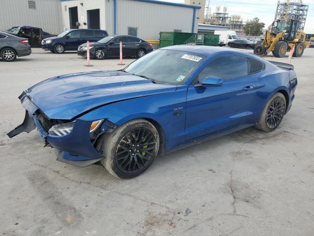 1FA6P8CF6H5290561 - 2017 FORD MUSTANG GT BLUE photo 1