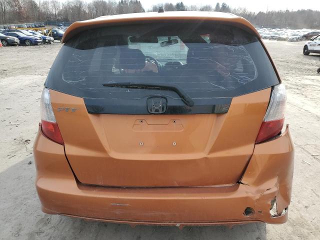 JHMGE8G48AC018560 - 2010 HONDA FIT SPORT ORANGE photo 6