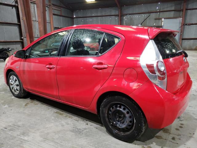 JTDKDTB3XC1016923 - 2012 TOYOTA PRIUS C RED photo 2