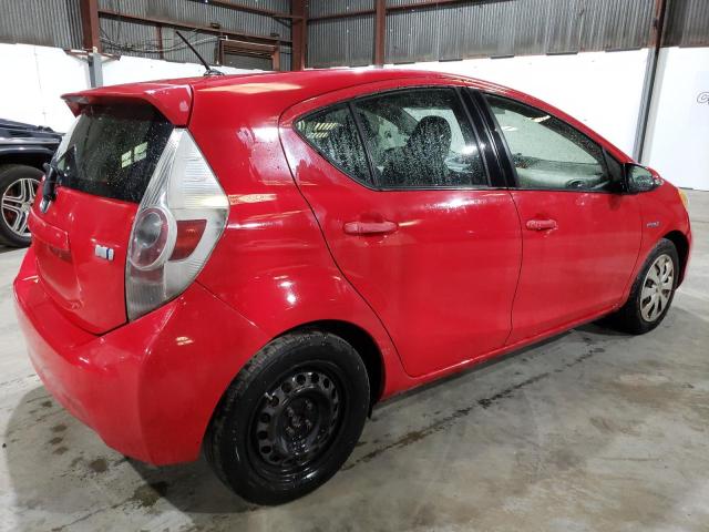 JTDKDTB3XC1016923 - 2012 TOYOTA PRIUS C RED photo 3