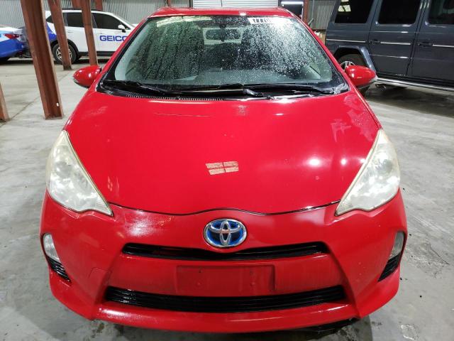 JTDKDTB3XC1016923 - 2012 TOYOTA PRIUS C RED photo 5