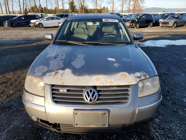 WVWZK63B73E132360 - 2003 VOLKSWAGEN PASSAT W8 4MOTION SILVER photo 5