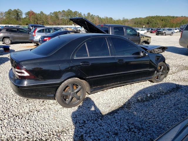 WDBRF52H26A917612 - 2006 MERCEDES-BENZ C 230 BLACK photo 3