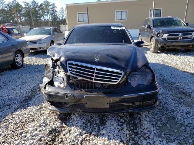 WDBRF52H26A917612 - 2006 MERCEDES-BENZ C 230 BLACK photo 5