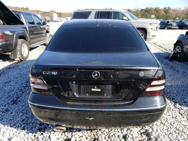 WDBRF52H26A917612 - 2006 MERCEDES-BENZ C 230 BLACK photo 6