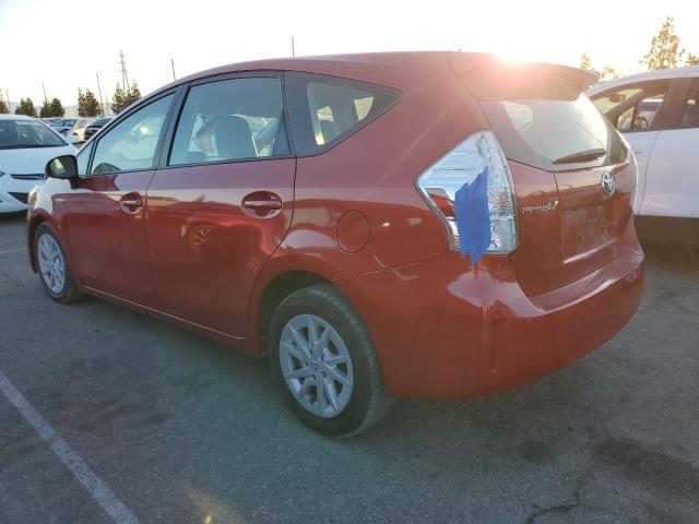 JTDZN3EU6EJ003413 - 2014 TOYOTA PRIUS V RED photo 2