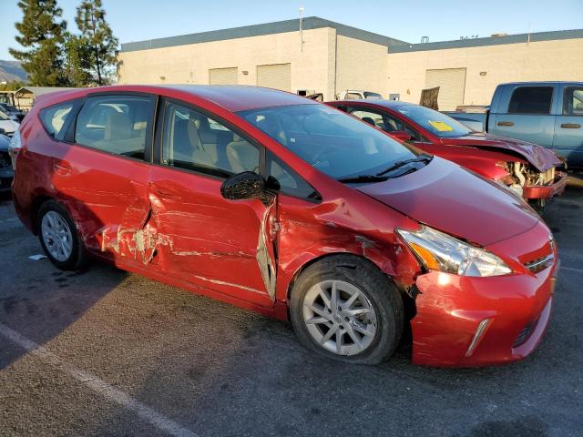 JTDZN3EU6EJ003413 - 2014 TOYOTA PRIUS V RED photo 4