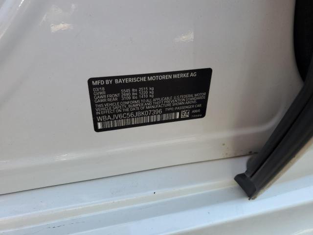 WBAJV6C56JBK07396 - 2018 BMW 640 XIGT WHITE photo 12