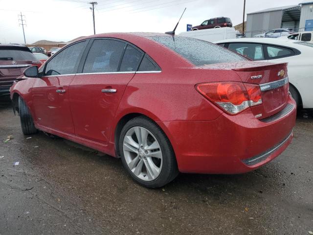 1G1PH5SC0C7215863 - 2012 CHEVROLET CRUZE LTZ RED photo 2