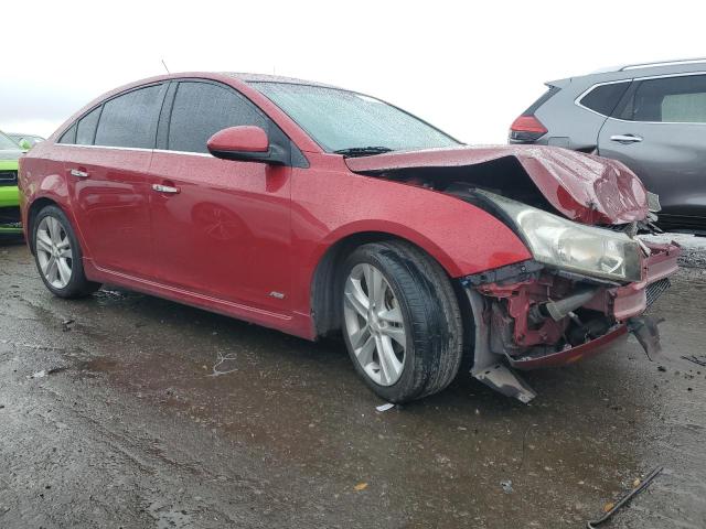 1G1PH5SC0C7215863 - 2012 CHEVROLET CRUZE LTZ RED photo 4