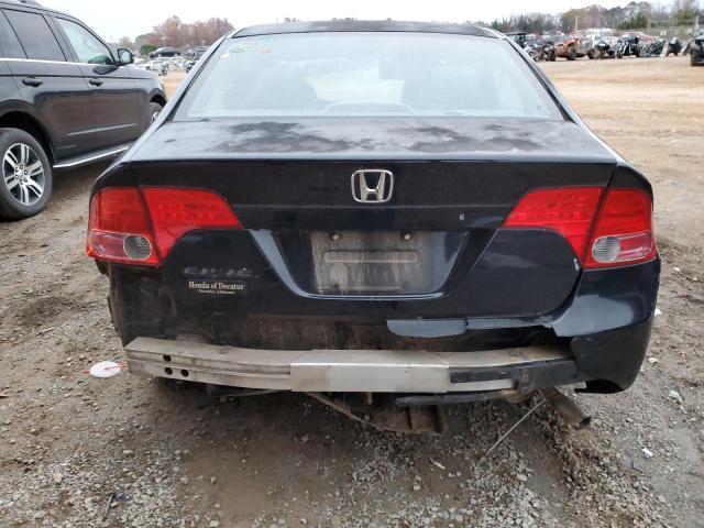 2HGFA16527H310948 - 2007 HONDA CIVIC LX BLACK photo 6