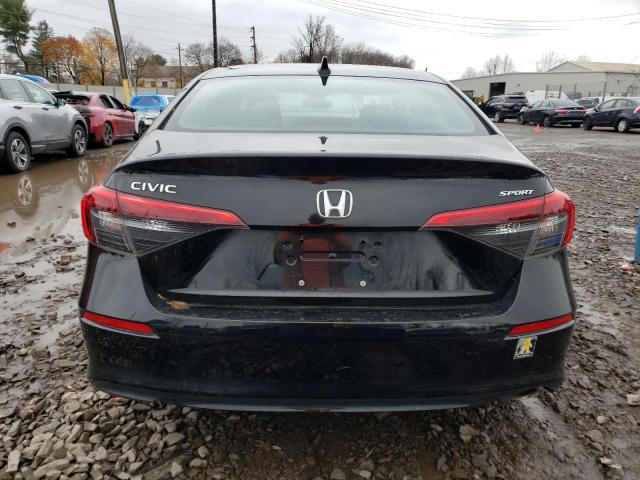 2HGFE2F57NH568616 - 2022 HONDA CIVIC SPORT BLACK photo 6